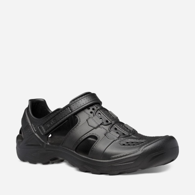 Teva Omnium Drift Men's Black Slip Ons CA35751 Canada Sale